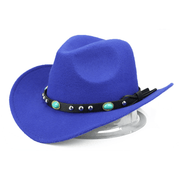 Felt jazz hat with rivet and curled edge, view 8 - MRSLM