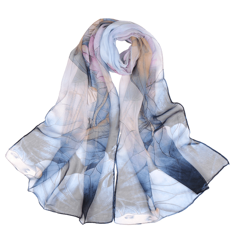 lotus pond thin scarf, view 4 - MRSLM