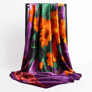 retro silk satin square scarf, view 15 - MRSLM