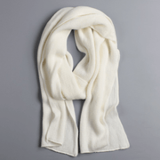 solid imitation cashmere scarf, view 4 - MRSLM