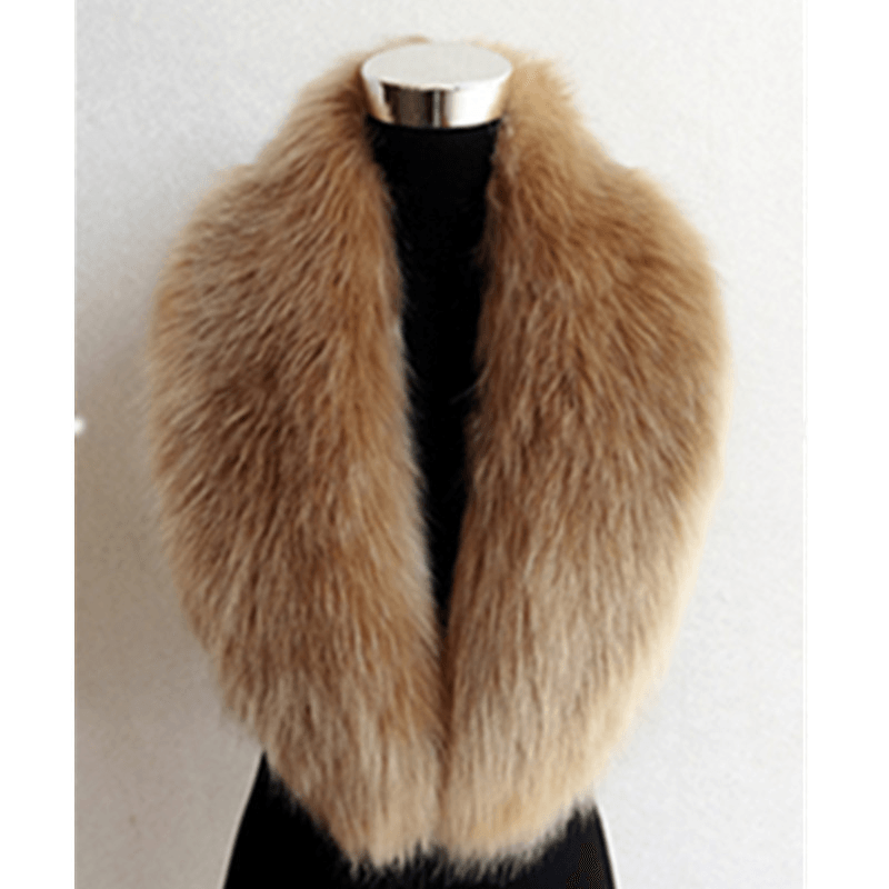 ladies thick faux fur scarf, view 5 - MRSLM