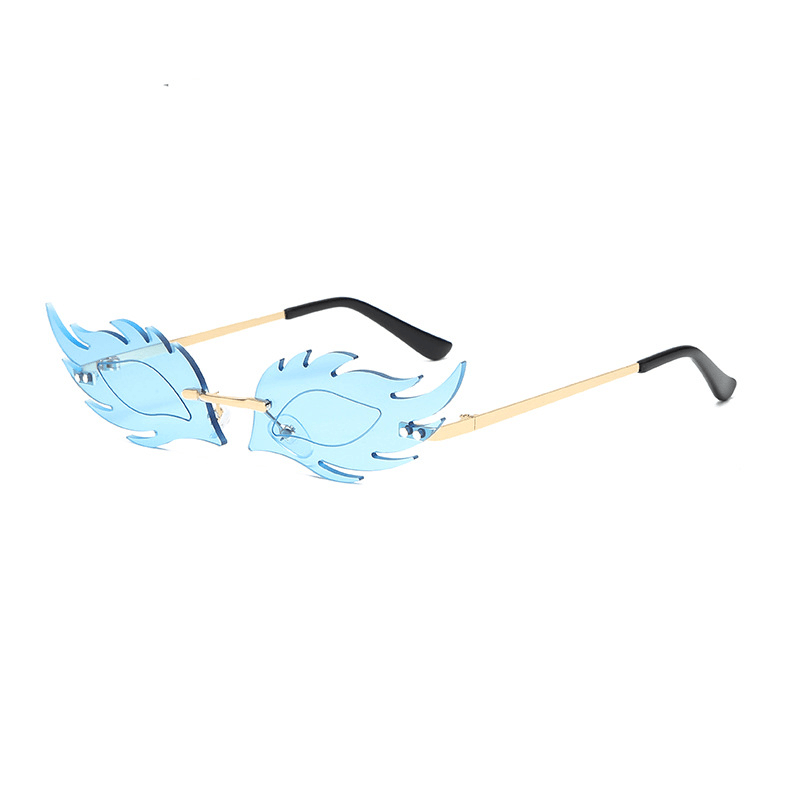 rimless fox head party sunglasses, view 2 - MRSLM
