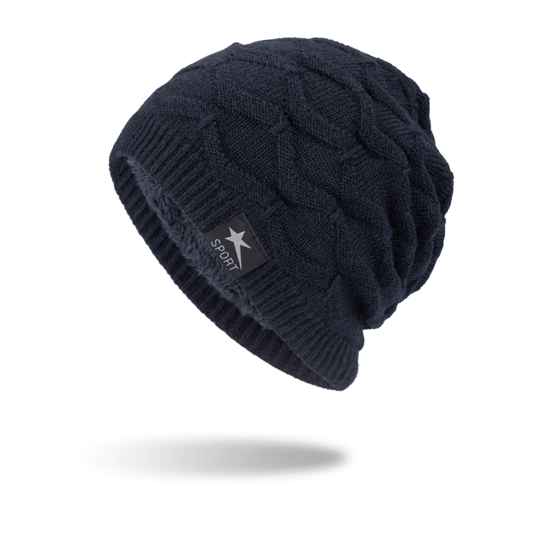 men's knitted wool cap, view 2 - MRSLM