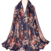 ladies printed Bali yarn scarf, view 11 - MRSLM