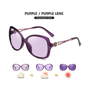women's large frame sunglasses with diamonds, view 3 - MRSLM