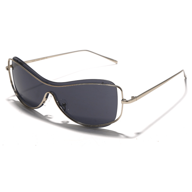 curved coated sunglasses, view 2 - MRSLM