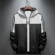 sports hooded windbreaker jacket, view 2 - MRSLM