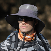 men's cotton wide brim fisherman hat, view 6 - MRSLM