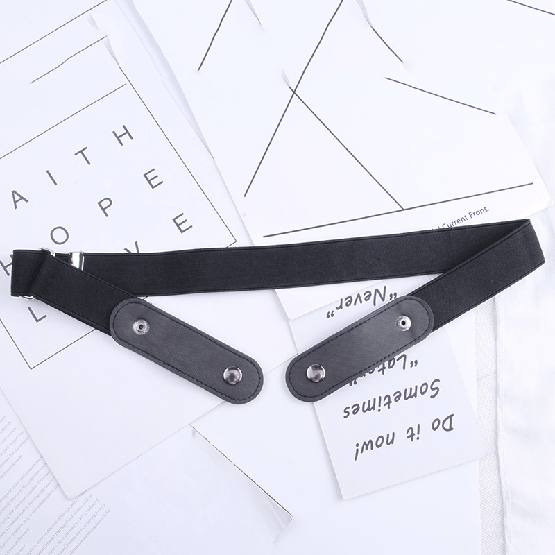 denim style elastic belt, view 4 - MRSLM