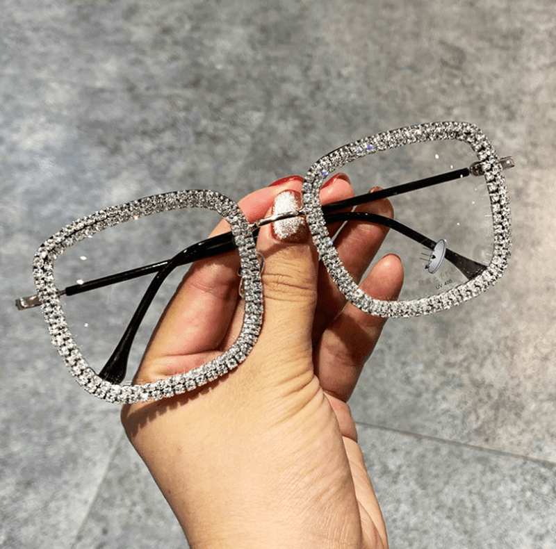 ladies square diamond sunglasses, view 5 - MRSLM
