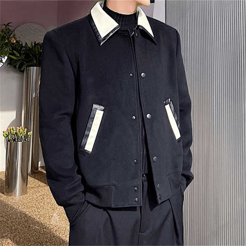 men's wool lapel jacket, view 5 - MRSLM