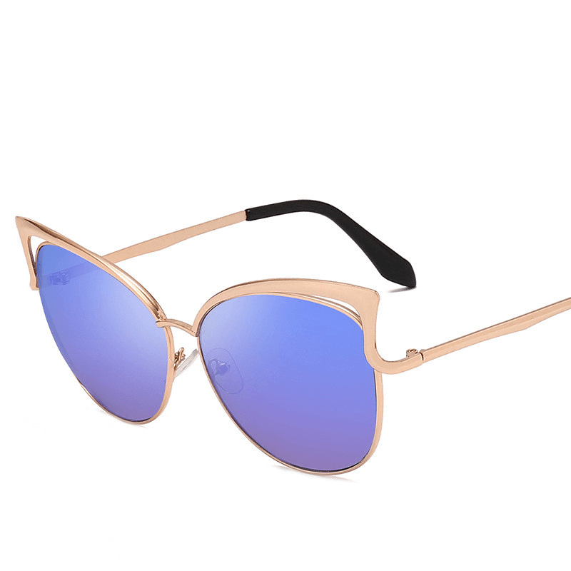 Women's colorful lens metal sunglasses, view 12 - MRSLM