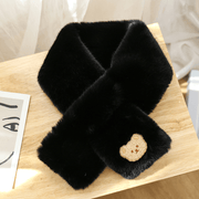 plush bear scarf, view 12 - MRSLM