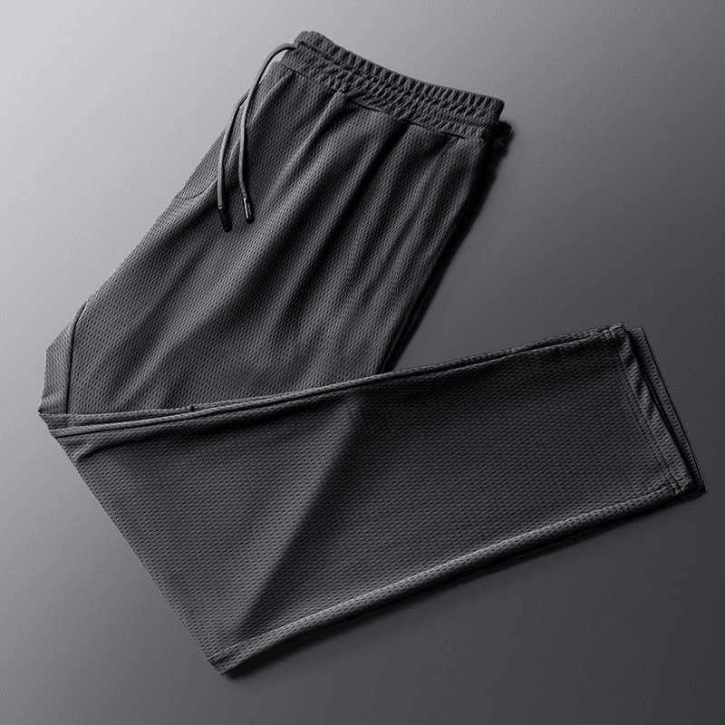 men's ice silk mesh sweatpants, view 5 - MRSLM