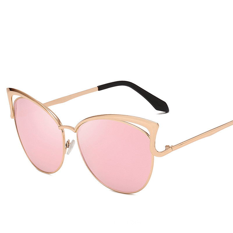Women's colorful lens metal sunglasses, view 15 - MRSLM