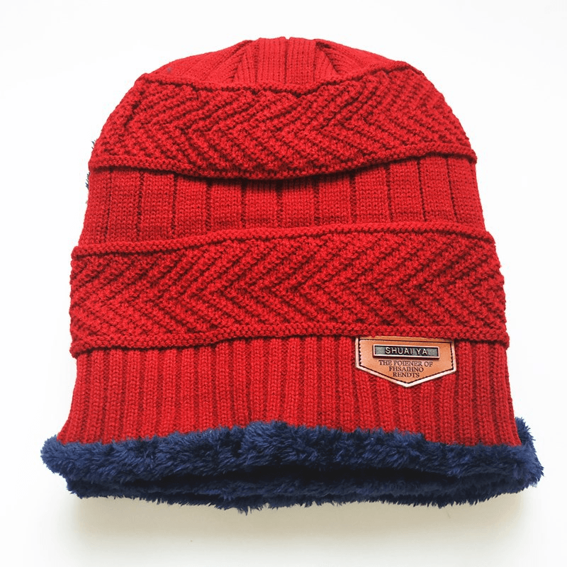 men's wool knitted hat, view 3 - MRSLM