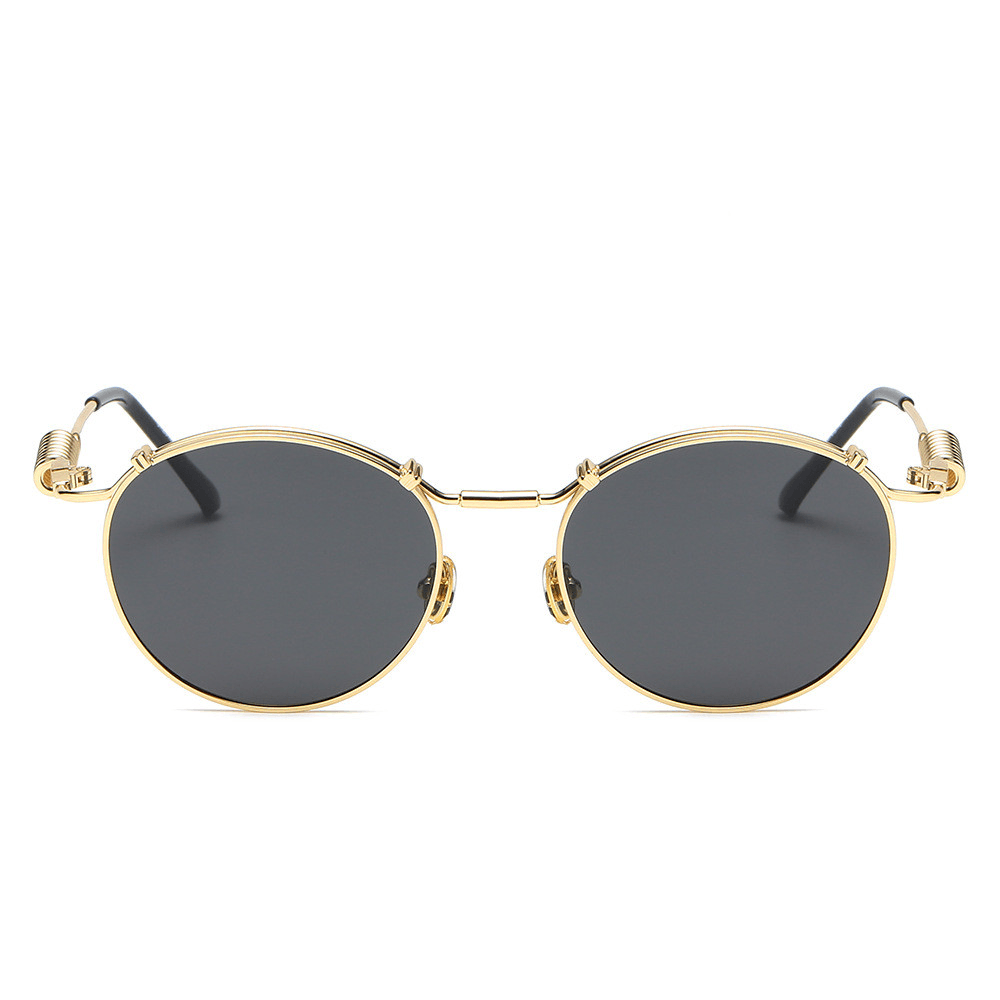 Retro Style Circular Polarized Women's Fashion Spring Temples