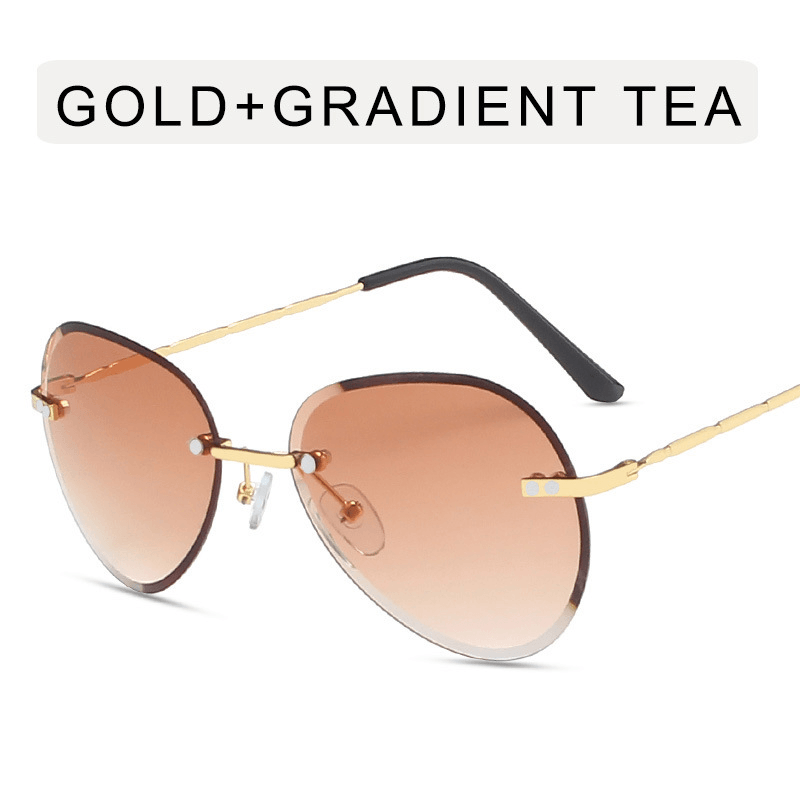 womens frameless sunglasses, view 5 - MRSLM
