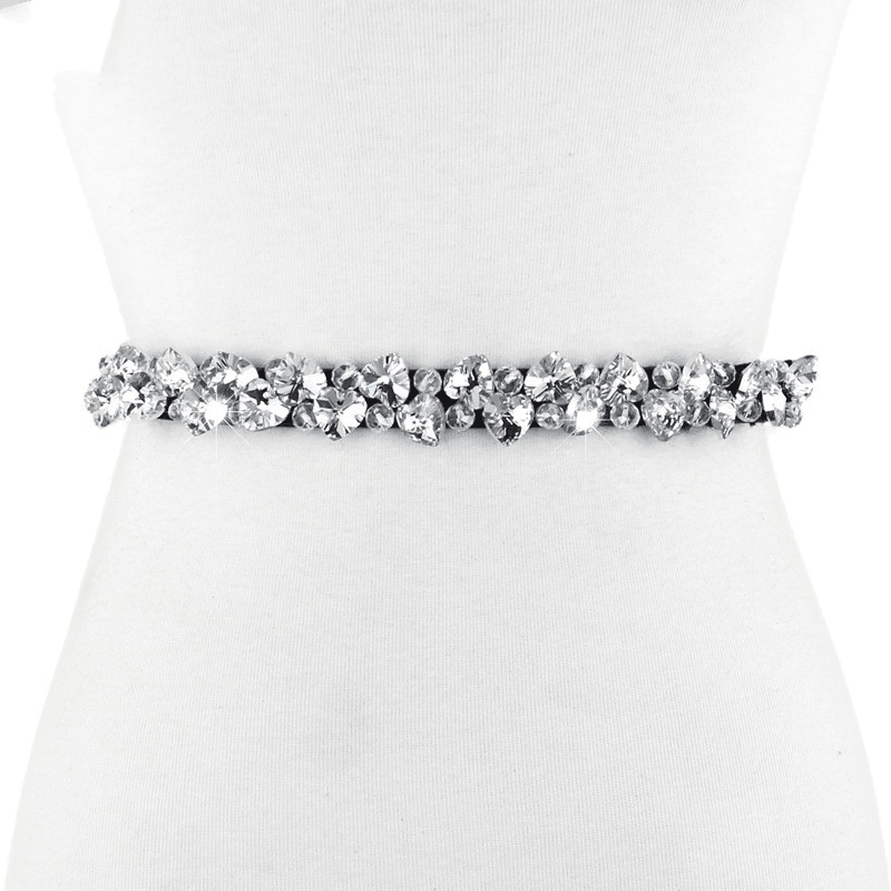women's rhinestone elastic waistband, view 3 - MRSLM