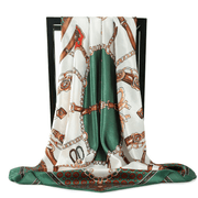 retro silk satin square scarf, view 3 - MRSLM