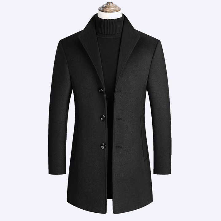 Woolen Coat Men Autumn and Winter Middle-Aged Men - MRSLM