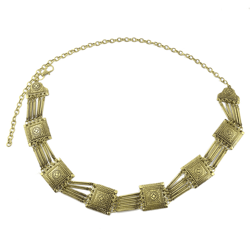 Vintage rectangular alloy waist chain, view 4 - MRSLM