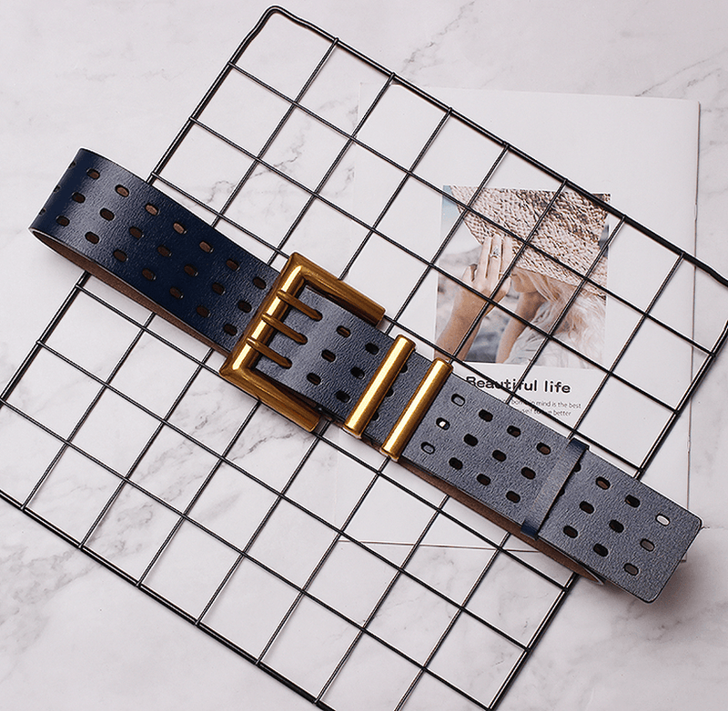 women's solid color wide belt, view 11 - MRSLM