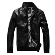 Men's casual PU leather jacket - MRSLM