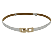 Women's wide glossy dress belt, view 3 - MRSLM