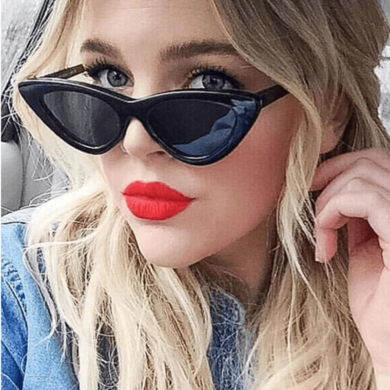 small frame cat eye retro sunglasses, view 4 - MRSLM