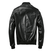 men's sheepskin stand collar jacket, view 4 - MRSLM