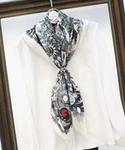 Sweet Temperament Silk Scarf Women - MRSLM