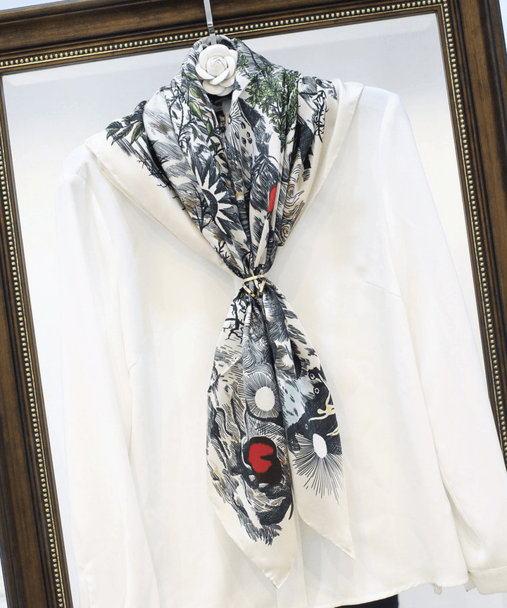 Sweet Temperament Silk Scarf Women - MRSLM