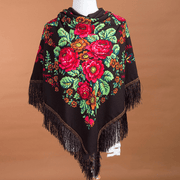 large square ethnic print scarf, view 19 - MRSLM