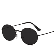 Retro round metal frame sunglasses, view 3 - MRSLM
