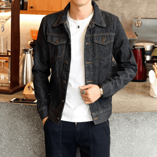 men's slim denim jacket - MRSLM