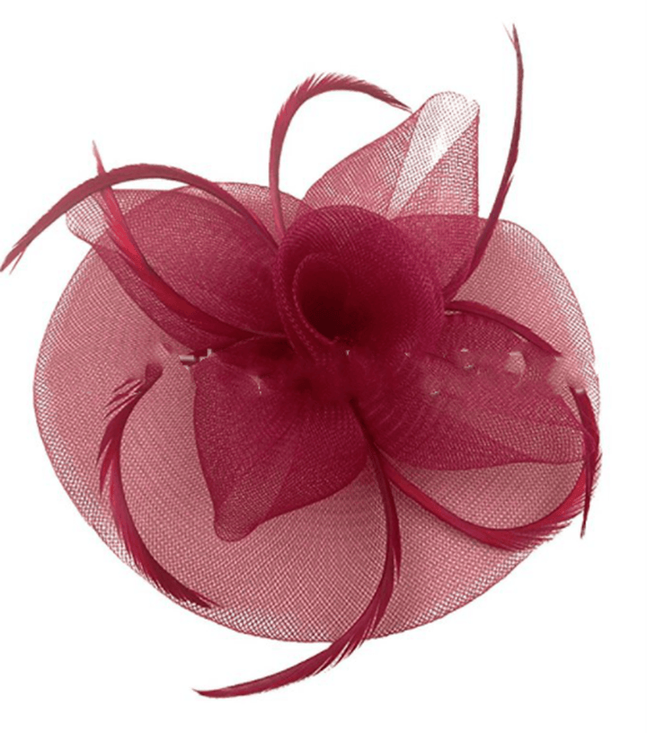 Flower Mesh Hair Accessories Bridal Stage Performance - MRSLM