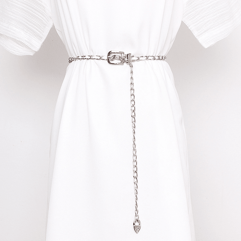 woven waist belt for women, view 4 - MRSLM