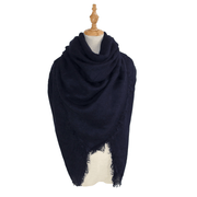 women's square grid scarf, view 4 - MRSLM