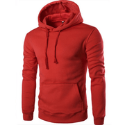 Pure Color Slim Men'S Hooded Long Sleeve Casual Simple Pullover Sweater - MRSLM