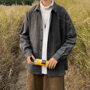 Men's long-sleeved plaid shirt - MRSLM
