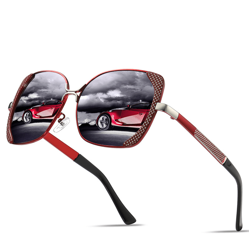women's large frame polarized driving sunglasses, view 10 - MRSLM