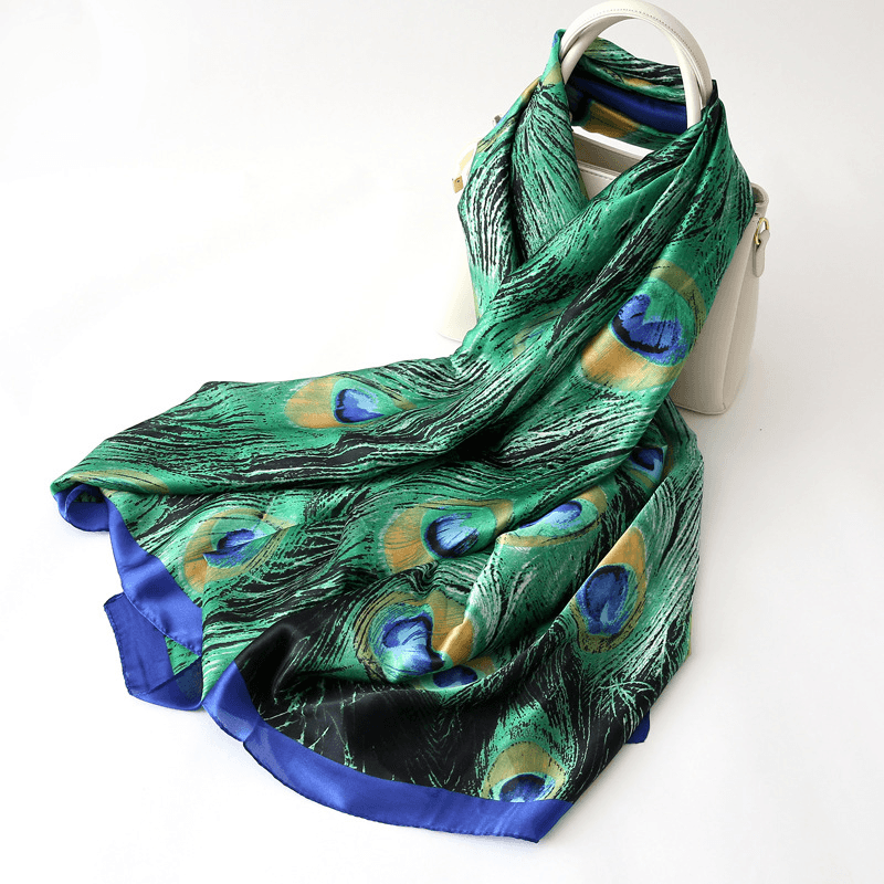 Women's Four Seasons Sunscreen Faux Silk Scarf