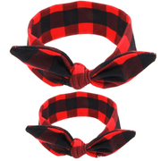 printed rabbit ear parent-child headband, view 3 - MRSLM