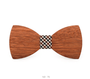 men's wood bow tie, view 6 - MRSLM