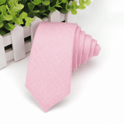 men's super narrow cotton necktie, view 15 - MRSLM
