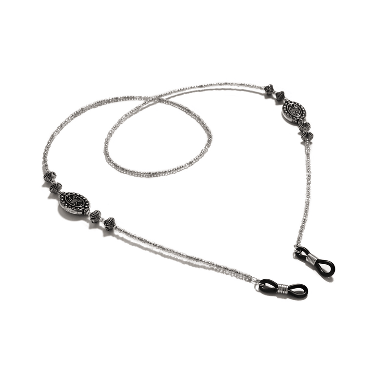 Retro beaded glasses chain lanyard, view 4 - MRSLM