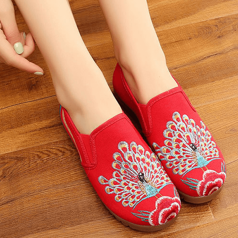 Women Loafers Flower Slip on Comfy Flat Casual Shoes - MRSLM
