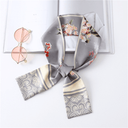 narrow long silk scarf - MRSLM