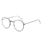 vintage round metal frame glasses, view 2 - MRSLM